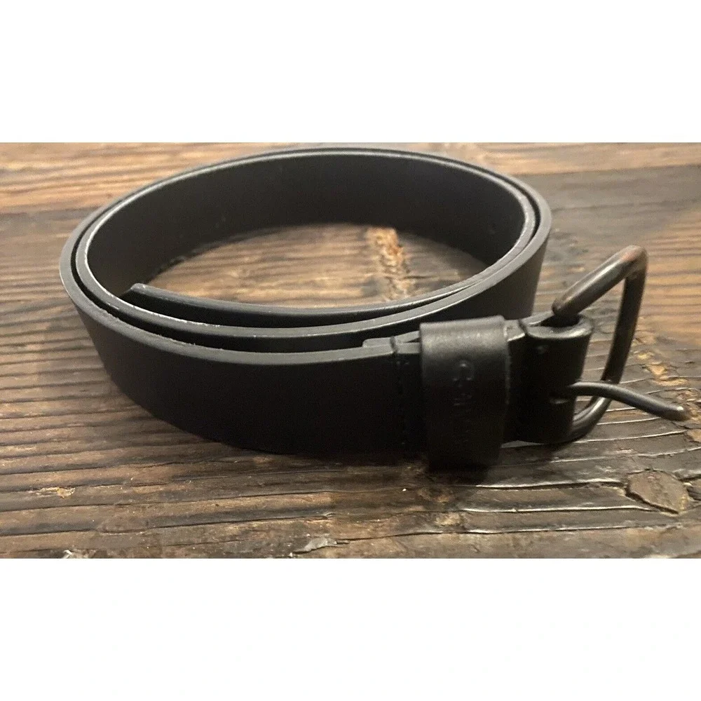 Carhart Belt Men's Size Large Black  Genuine Leather Workwear Rugged